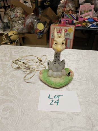 Vintage Rubber Fornulette Co Zebra Lamp