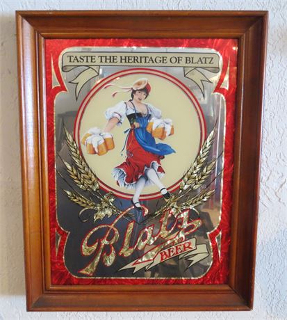Blatz Beer Mirrored Sign