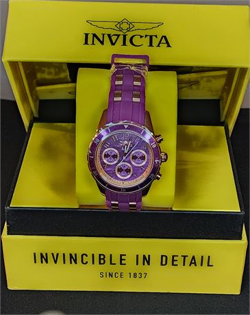 *NIB*  Invicta "Angel" Purple Ladies Watch