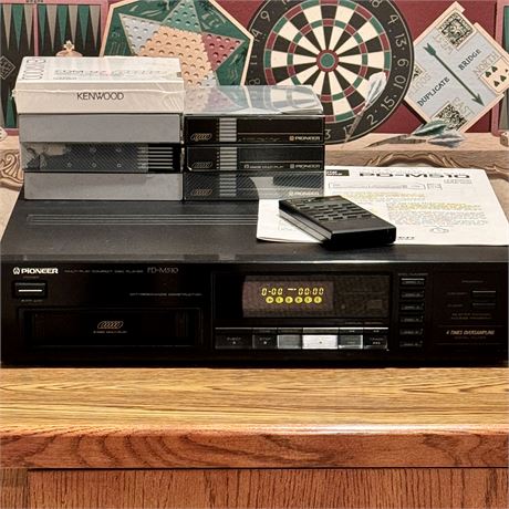 Pioneer Multi-Play Compact Disc Player w/ Remote, Manual & Disc Cartridges