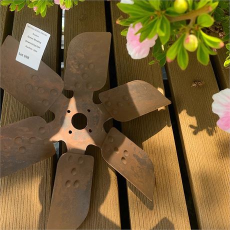 Metal Car Fan Blade (Yard Decor)