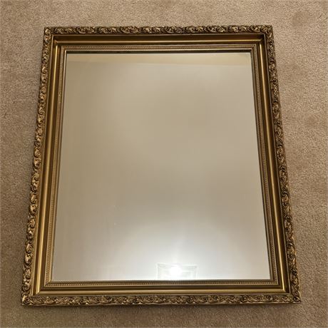 Ornate Gold Framed Wall Mirror