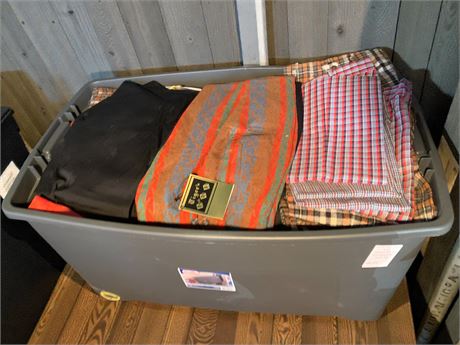 F.S. Tiger Company Flannel Shirts & More (Storage Bin Not Included)
