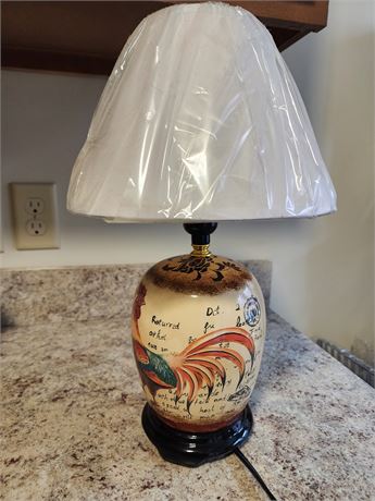 16" Rooster Lamp 2 of 2