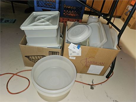 Large Lot of Mixed Storage Containers