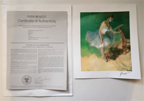 "Ballerina" Seriolithograph, Signed