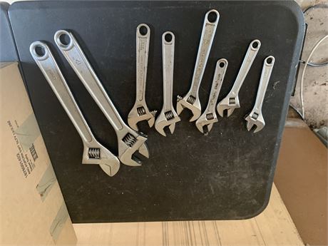 Adjustable Wrenches Lot