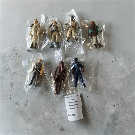 Vintage Star Wars Action Figures Chewbacca, Princess Leia Organa, Han Solo