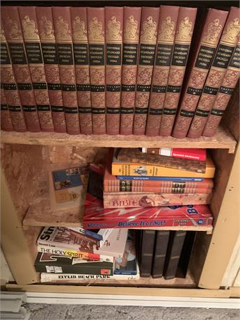 Book Shelf Cleanout Lot - Universal Standard Encyclopedia Set & More