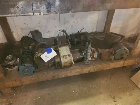 Large Lot of Different Size Electric Motors