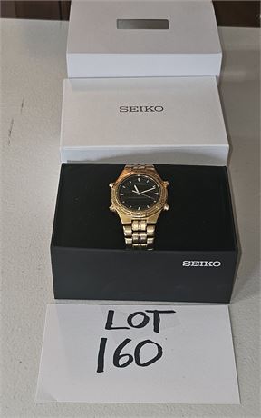 Seiko Men's Radio Sync Solar World Time Chronograph Cal. 8B92 Wristwatch In Box