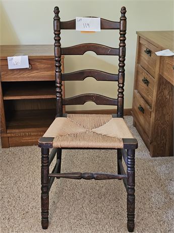 Antique Wood Side Chair