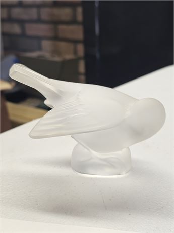 Signed Lalique Glass Bird