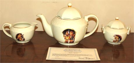 MJ Hummel Porcelain Tea Set