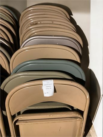 Metal Multipurpose Folding Chairs Lot of 16