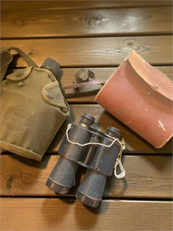 Boy Scout Canteen & Toy Binoculars