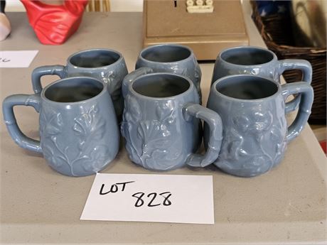 Country Blue Coffee Mugs