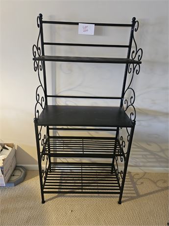 Black Metal Bakers Rack