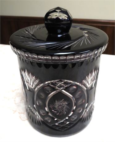 Black Crystal Cookie Jar