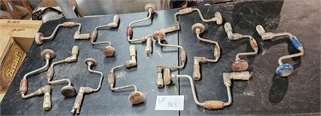 Nice Lot of Mixed Vintage Hand Drills - Different Makers & Condition