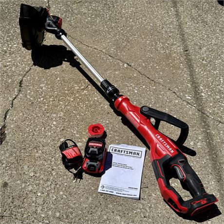 Craftsman 20V Max String Trimmer w/ Battery, Charger & String