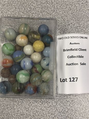 Vintage Glass Marbles Lot