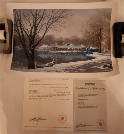 "Loeb Boathouse" Seriolithograph Signed /2250