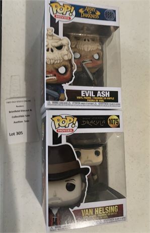 Funko Pop! Movies Evil Ash (#1881), Van Helsing (#1075) Vinyl Figures