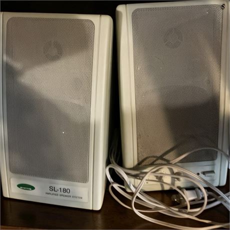 SL-180 Amplified Speaker System & Polk Audio N279 Multimedia Computer Speakers