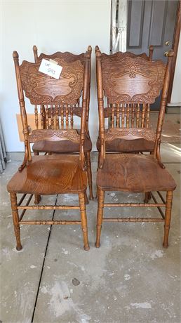 (4) Matching Wood Chairs