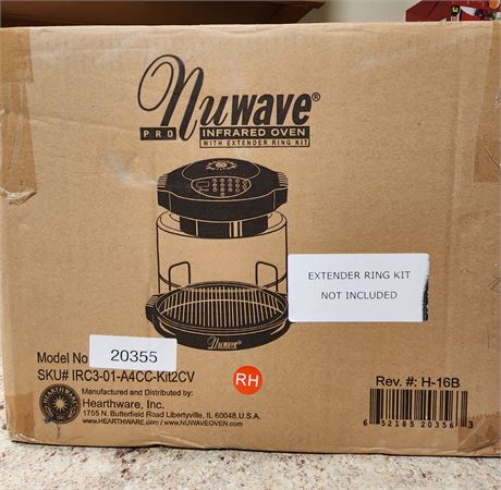 *NIB NUWAVE Pro Ext. Ring NOT Included