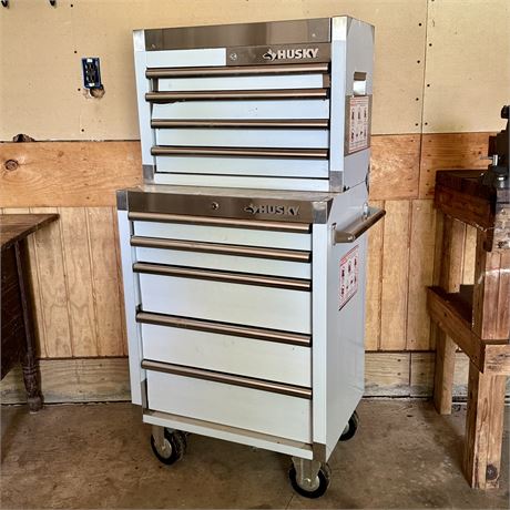 Husky 2-Piece Rolling Tool Chest - 26 x 18 x 54"H