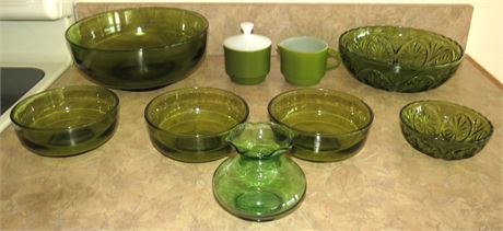 Green Glassware