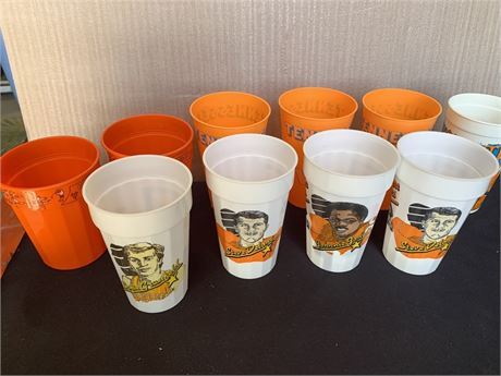 Tennessee Volunteer Football Players Souvenir Collectible Plastic Cup Lot Of 10