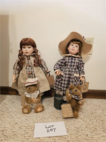 Boyd Dolls & Bears:'99 Julia Limted 3589/18,000 - 2000 Taylor Limited 303/12,000