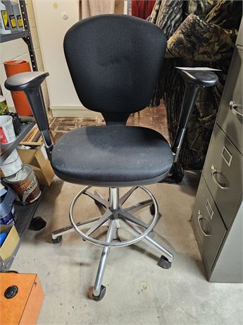 Black Fabric Office Chair