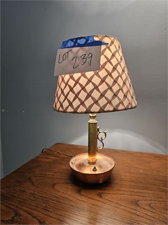 Copper & Brass Metal Table Lamp