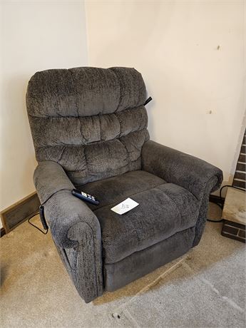 Signature Design Ashley Furniture Charcoal Grey Lift Chair - STILL HAS TAGS