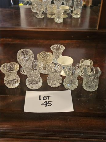 Mixed Toothpick Holder Lot- Sizes, Maker & Style Vary