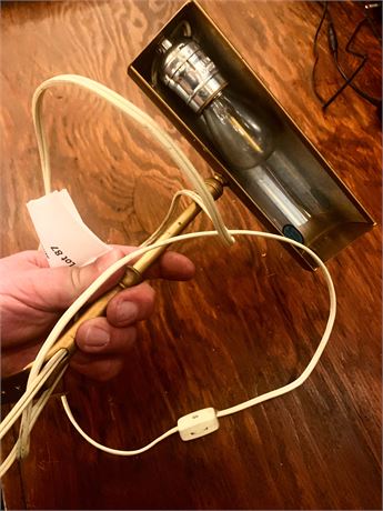 Brass Wall Mount Plugin Picture Light/Lamp