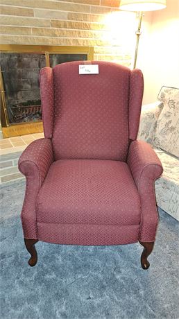 Burgundy Stationary Recliner