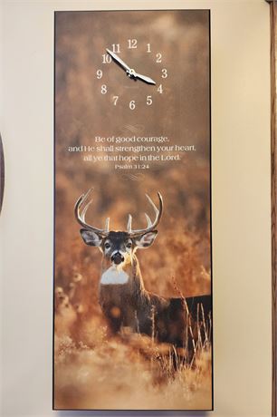 Mist City Chiming/Singing "Sweet Memories" Deer Clock