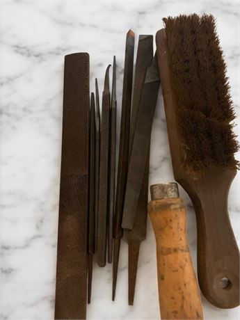 File Tool & Wire Brush Lot