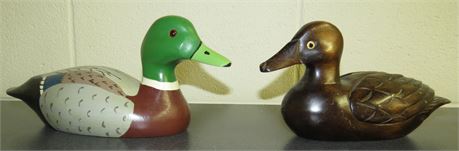 Carved Wood Ducks