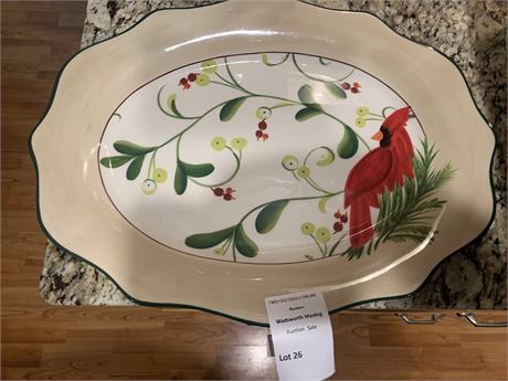 At Home Paula Deen Cardinal Serving Platter
