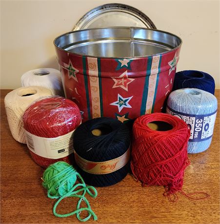 Crochet Thread & Tin