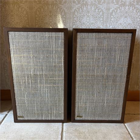 Mid Century Dynaco A25 Stereo Speakers Danish Modern