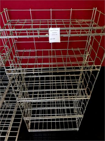 Metal 5 Tier Folding Display Storage Shelving Unit