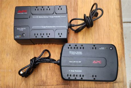 APC Battery Back-Up Plus Surge Protectors *see description*