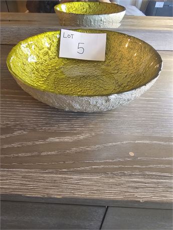 Gold & Silver Foil Decorative Bowl